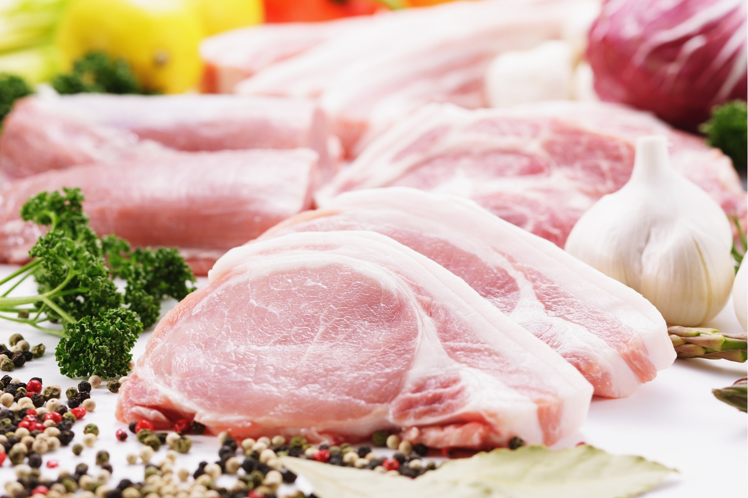 Wieprzowina - surowe mięso